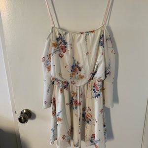 Windsor - white floral romper, size S